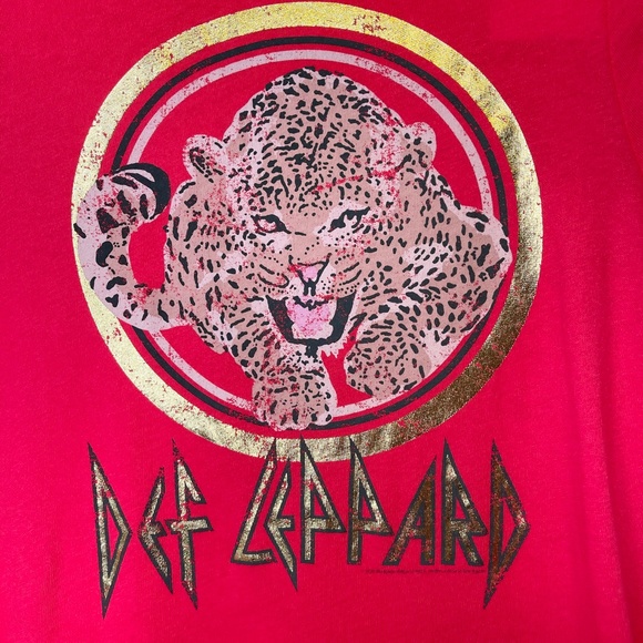 Chaser | NWT Metallic Def Leppard Band Tee - Picture 7 of 10